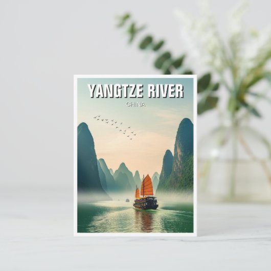 China Yangtze Postkarte (Stehend Vorderseite)