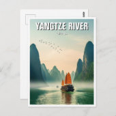 China Yangtze Postkarte (Vorne/Hinten)