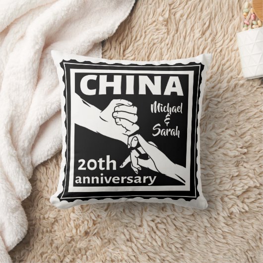 China zum 20. Hochzeitstag Kissen (Decke)