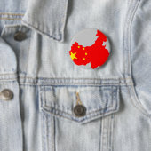 Chinaflaggenkarte Button (Beispiel)