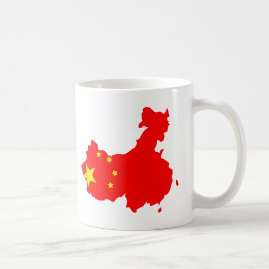Chinaflaggenkarte Kaffeetasse (Rechts)