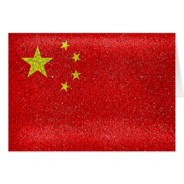 Chinagrunge-Art-Flagge (Vorderseite (Horizontal))