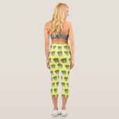 Chinakohl-Cartoon Capri Leggings (Rückseite)