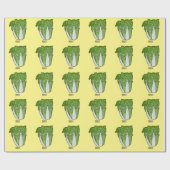 Chinakohl-Cartoon Geschenkpapier (Flach)