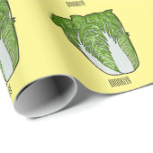 Chinakohl-Cartoon Geschenkpapier (Rolleneckpunkt)