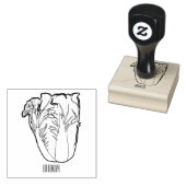 Chinakohl-Cartoon Gummistempel (Stempel)