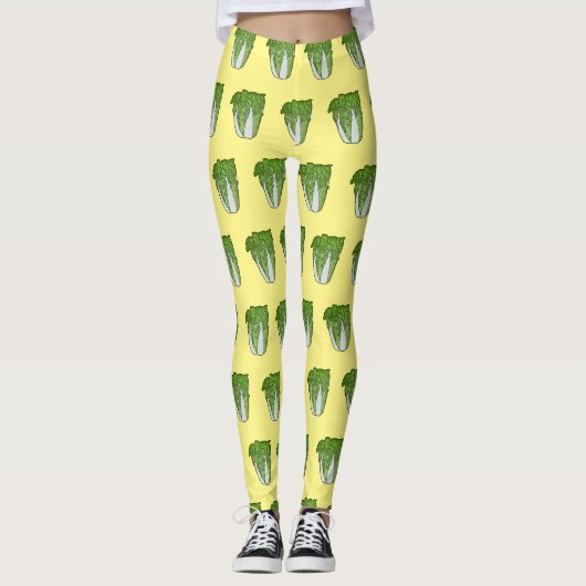 Chinakohl-Cartoon Leggings (Vorderseite)