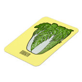 Chinakohl-Cartoon Magnet (Linke Seite)