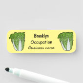 Chinakohl-Cartoon Namensschild (Beispiel)