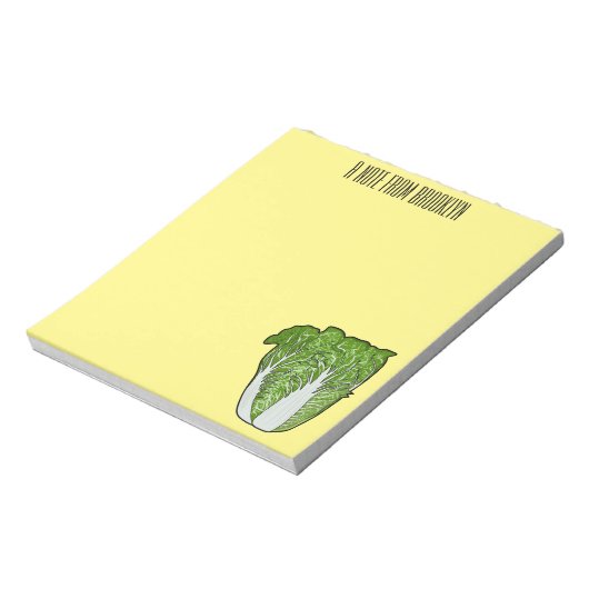 Chinakohl-Cartoon Notizblock (Rotiert)