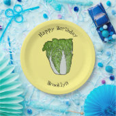 Chinakohl-Cartoon Pappteller (Party)