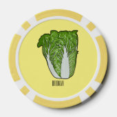 Chinakohl-Cartoon Pokerchips (Rückseite)