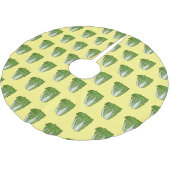 Chinakohl-Cartoon Polyester Weihnachtsbaumdecke (Schrägansicht)