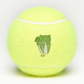 Chinakohl-Cartoon Tennisbälle (Rückseite)