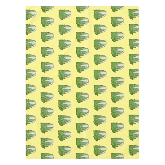 Chinakohl-Cartoon Tischdecke (Vorderseite)