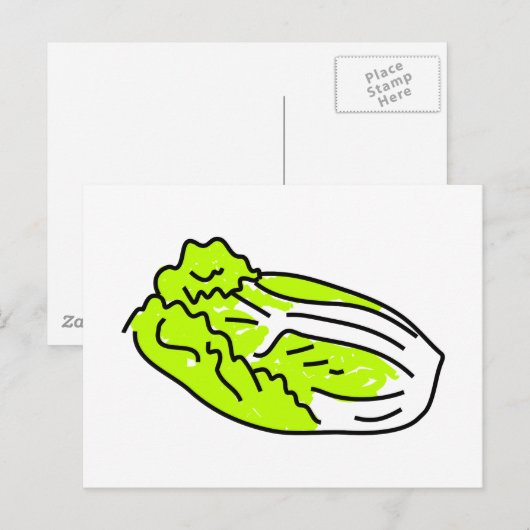 Chinakohl Postkarte (Vorne/Hinten)