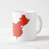 Chinalandflagge Jumbo-Tasse (Vorderseite Rechts)