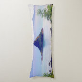 Chinaman-Hut, Mokolii-Insel-Oahu-Keuchhuhn Seitenschläferkissen (Vorderseite Vertikal)