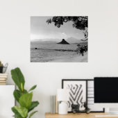 Chinamans Hat _bw Poster (Heimbüro)