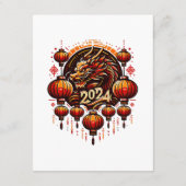 Chinas neues Jahr 2024 Begleitkarte (Rückseite)