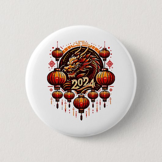 Chinas neues Jahr 2024 Button (Vorderseite)