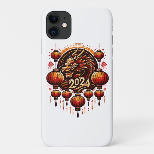 Chinas neues Jahr 2024 Case-Mate iPhone Hülle (Rückseite)
