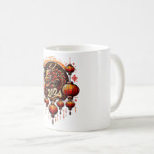 Chinas neues Jahr 2024 Kaffeetasse (VorderseiteRechts)