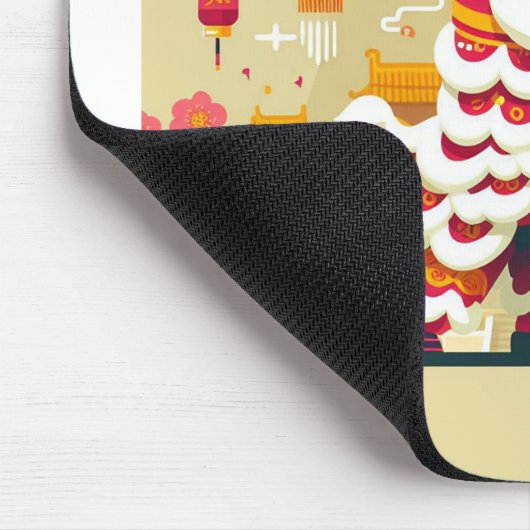 Chinas neues Jahr 2024 Mousepad (Ecke)