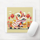 Chinas neues Jahr 2024 Mousepad (Mit Mouse)