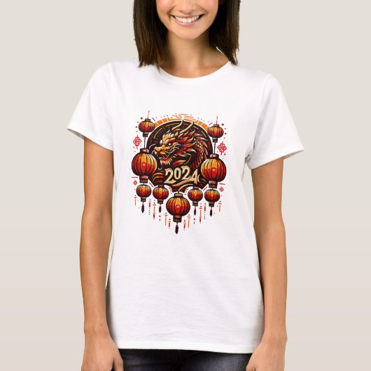 Chinas neues Jahr 2024 T-Shirt (Vorderseite)