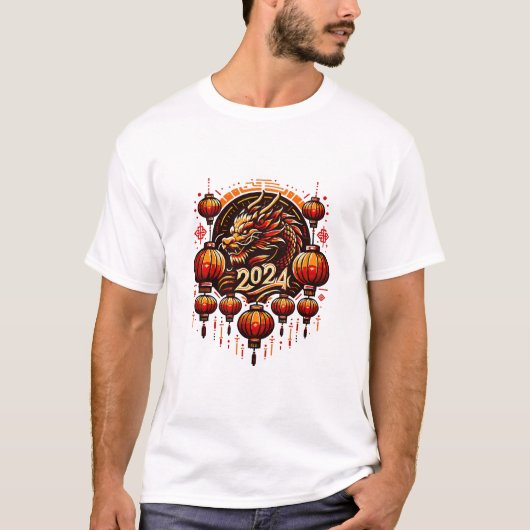 Chinas neues Jahr 2024 T-Shirt (Vorderseite)