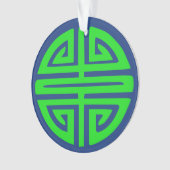 Chinas Wohlstand-Symbol grün Ornament (Vorderseite)