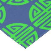 Chinas Wohlstand-Symbol grün Tischdecke (Schrägansicht)