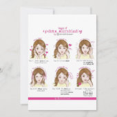 ChinatiEyebrow Microblading Aftercare Instructions Einladung (Vorderseite)