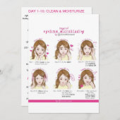 ChinatiEyebrow Microblading Aftercare Instructions Einladung (Vorne/Hinten)