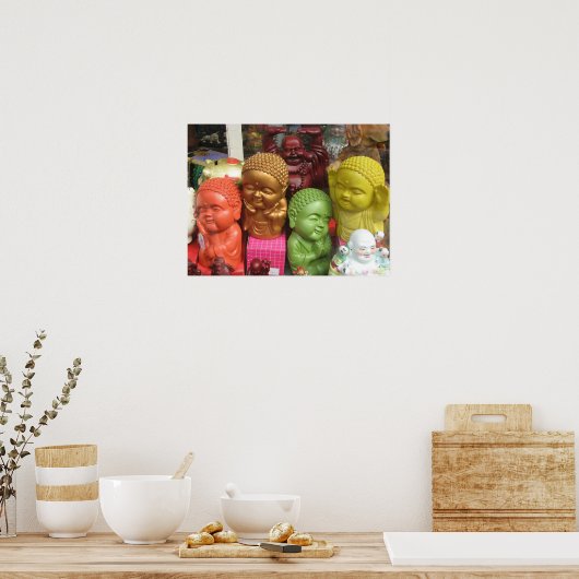 Chinatown Buddhas Poster (Küche)