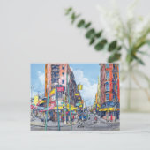 Chinatown Eldrige Street view, New York City Postkarte (Stehend Vorderseite)