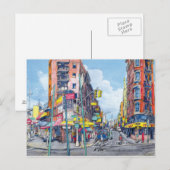 Chinatown Eldrige Street view, New York City Postkarte (Vorne/Hinten)