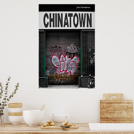 Chinatown Graffiti Poster (Küche)