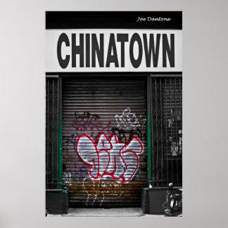 Chinatown Graffiti Poster