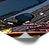 Chinatown in Bangkok Thailand - Alteres Foto Poster (Ecke)