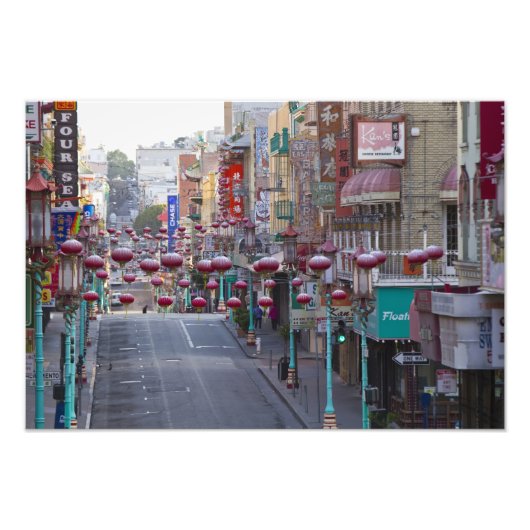 Chinatown in der Grant Street in San Francisco, Fotodruck (Vorne)