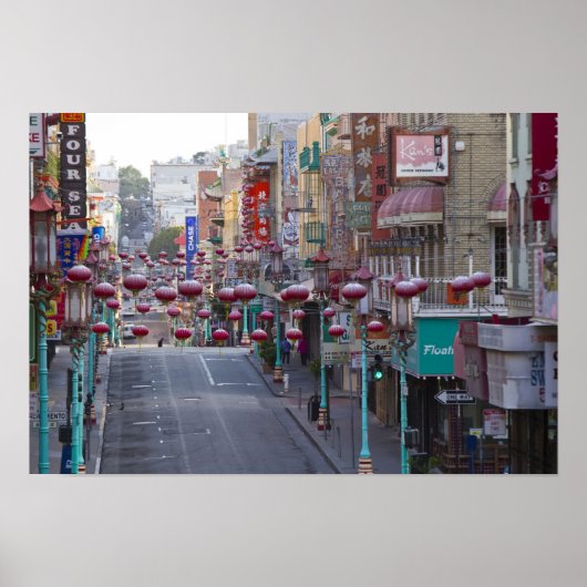 Chinatown in der Grant Street in San Francisco, Poster (Vorne)