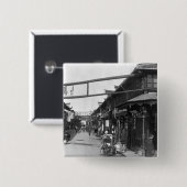 Chinatown in Shanghai, Ende des 19. Jahrhunderts Button (Vorne & Hinten)