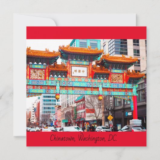 Chinatown in Washington DC. (Vorderseite)