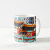 Chinatown in Washington DC. Kaffeetasse (VorderseiteRechts)