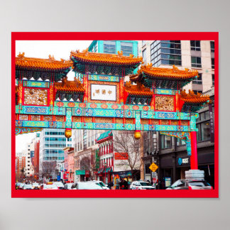 Chinatown in Washington DC. Poster