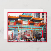 Chinatown in Washington DC. Postkarte (Vorne/Hinten)