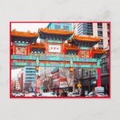 Chinatown in Washington DC. Postkarte (Vorderseite)