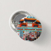 Chinatown in Washington DC. USA Button (Vorne & Hinten)
